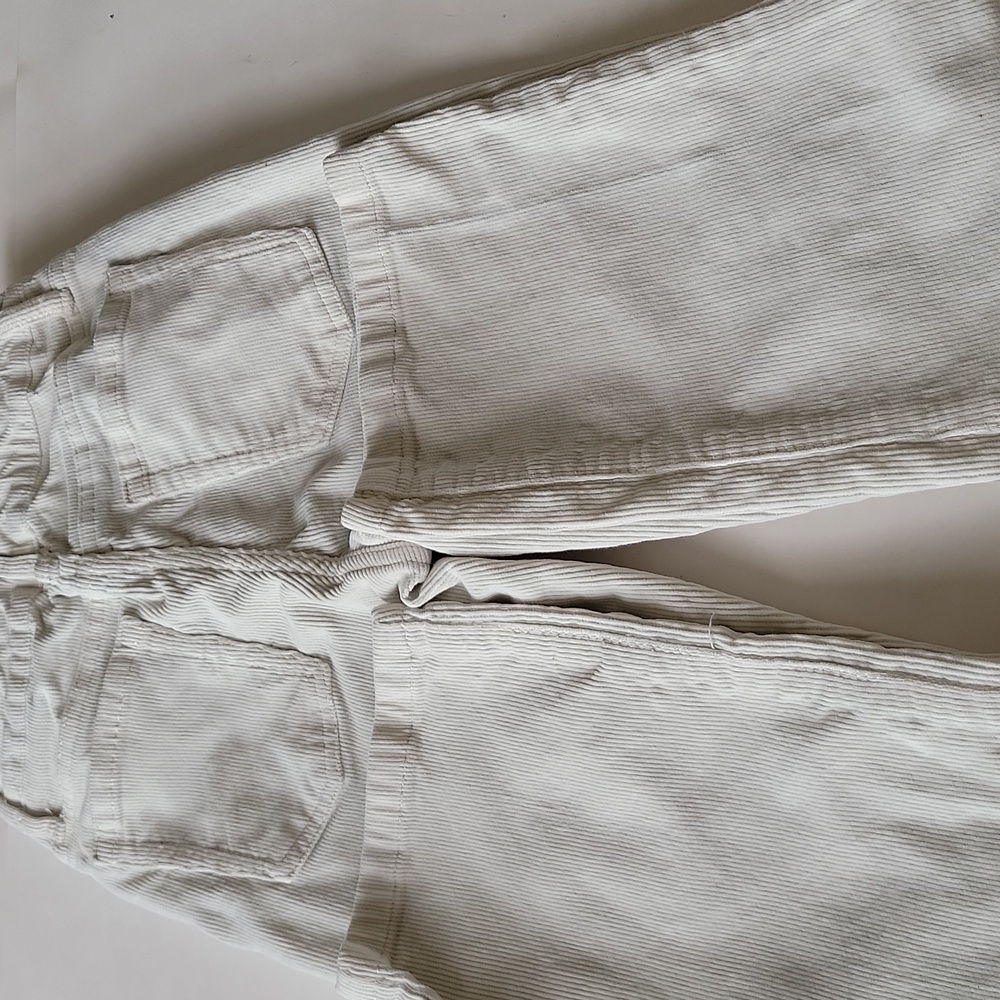 Art Class Girls Corduroy Jeans Cream Size 8 – Button Zip Closure + Pockets - Picture 5 of 13